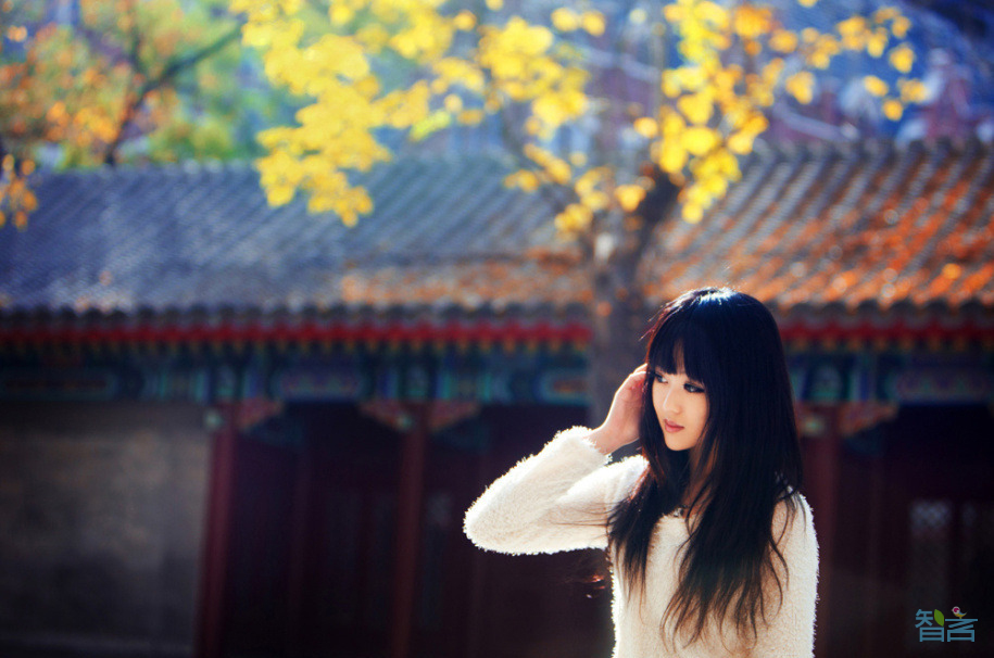 秋日私语美女小清新图片