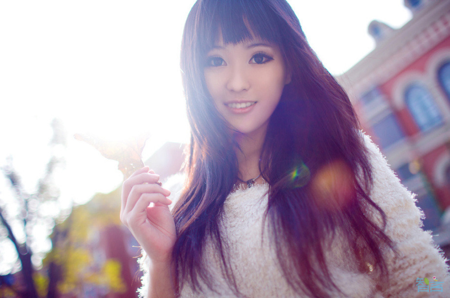 秋日私语美女小清新图片