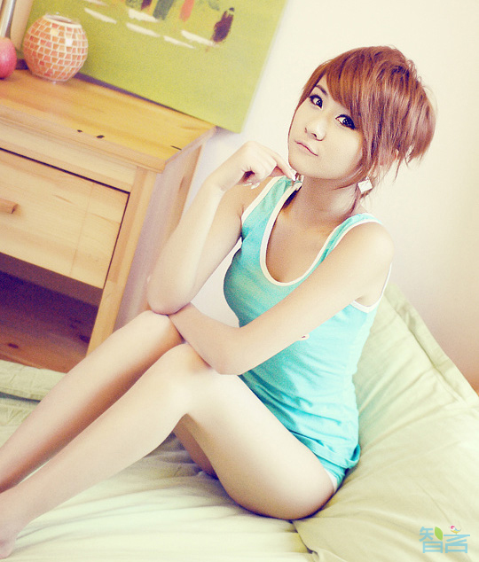 吊带可爱型迷人小清新美女5