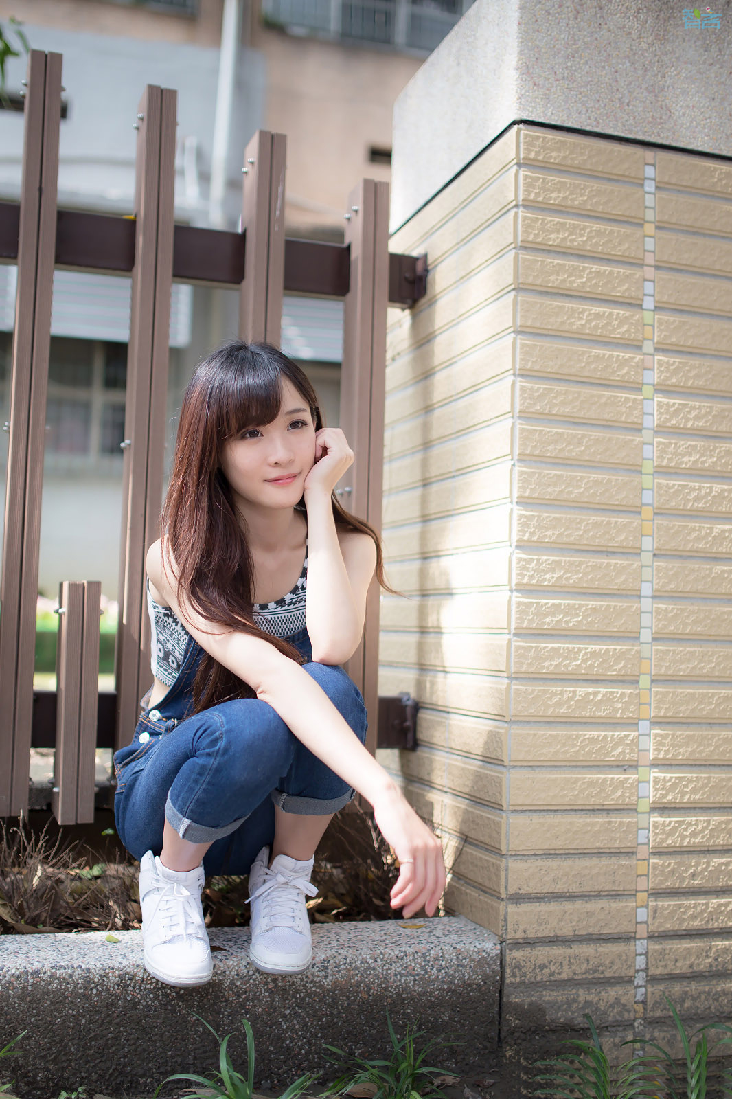 背带裤的夏日，可爱小女生2